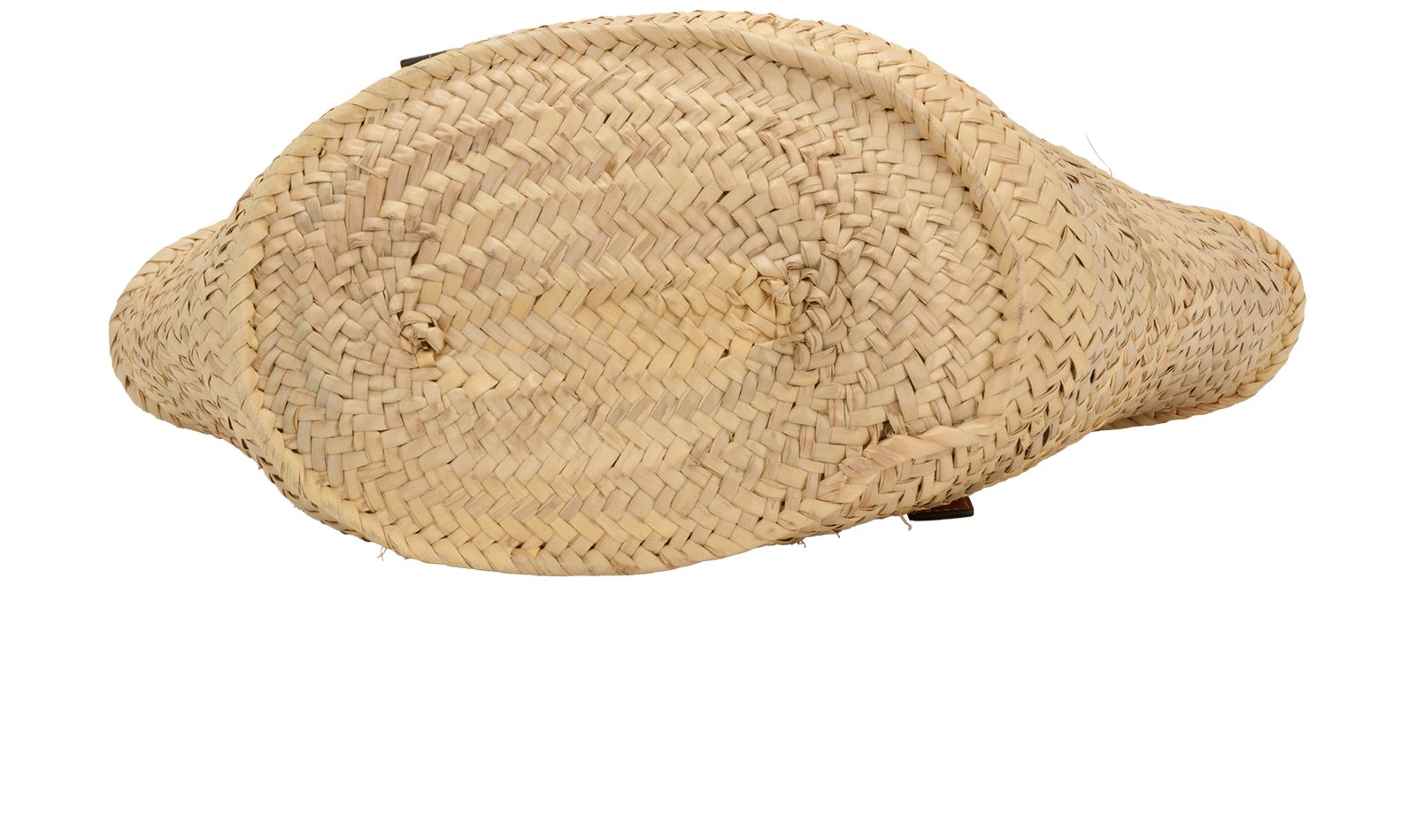 Medium Basket Bag, &pound;350, Handbags, Beige/Brown, Raffia, Top view